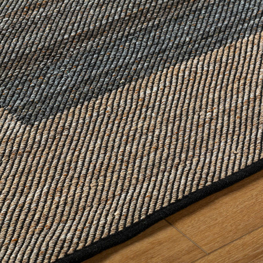 Quantisha Rustic Dark Grey Area Rug