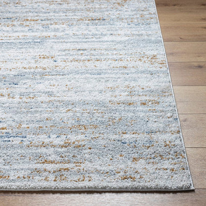 Sulma Solid and Border Light Gray Area Rug