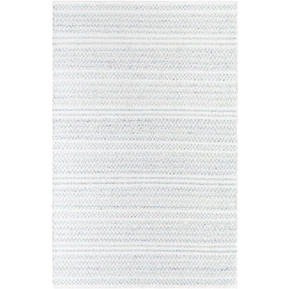 Precious Solid and Border Cream/Black Area Rug