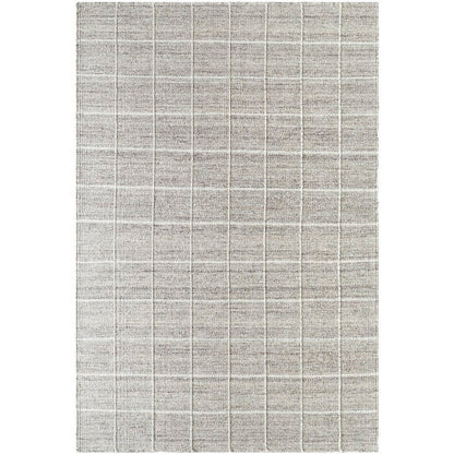 Ishaq Solid and Border Ivory/Tan Area Rug