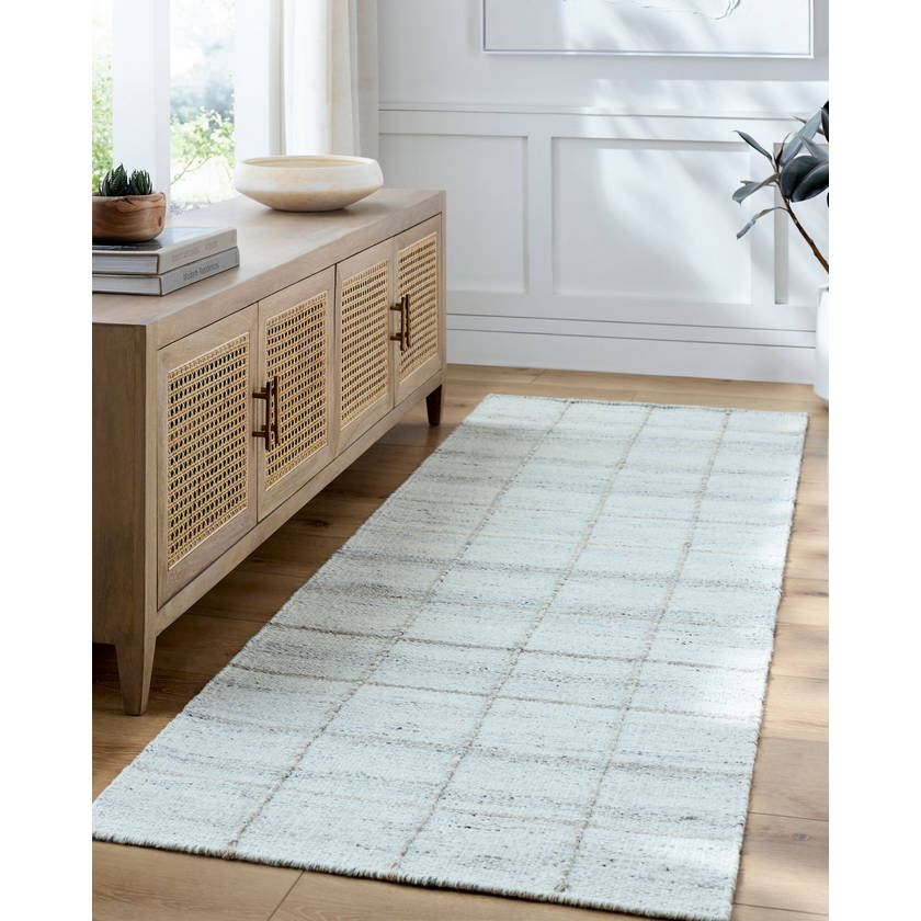 Ishaq Cottage Soft Blue Area Rug