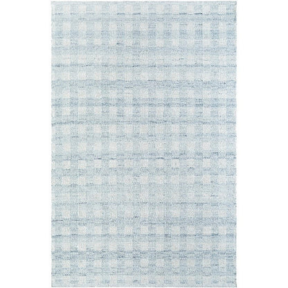 Jamaris Solid and Border Light Slate Area Rug