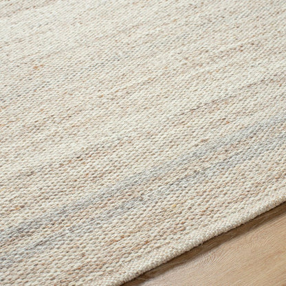 Janmichael Solid and Border Tan Area Rug
