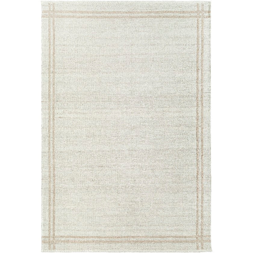 Janmichael Solid and Border Ivory Area Rug