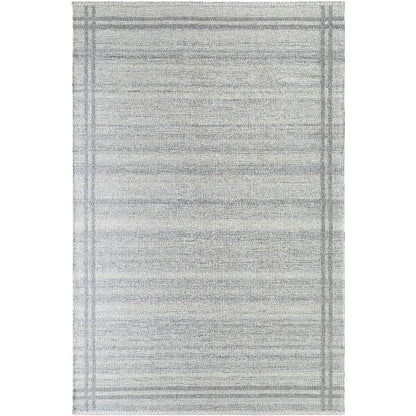 Janmichael Solid and Border Gray Area Rug