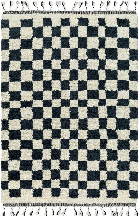 Klimmen Global Light Silver/Black Area Rug