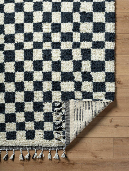 Klimmen Global Light Silver/Black Area Rug