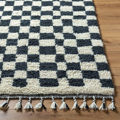 Klimmen Global Light Silver/Black Area Rug