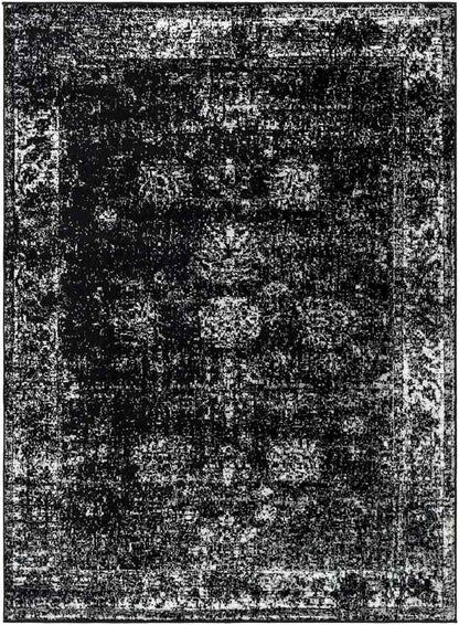 Yevette Traditional Black Area Rug