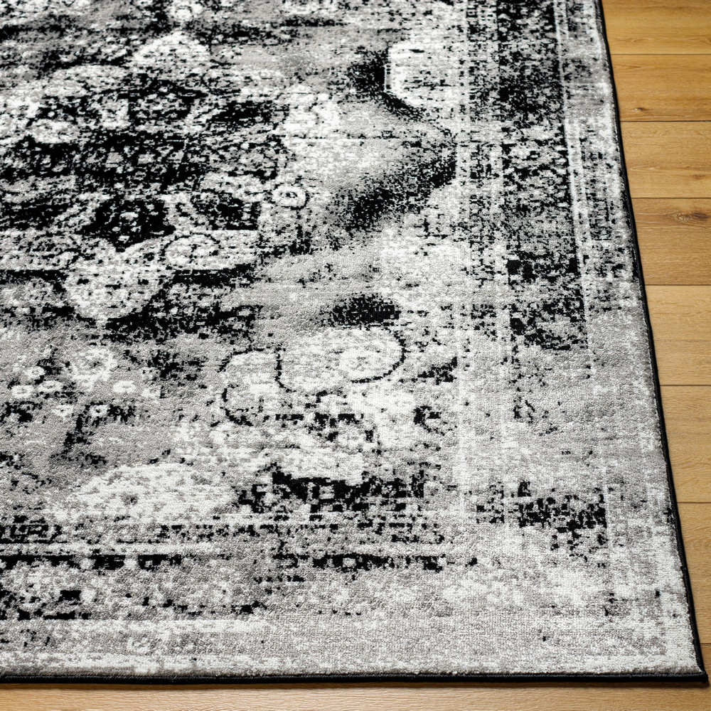 Hubert Traditional Black Area Rug