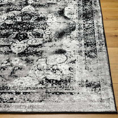 Hubert Traditional Black Area Rug
