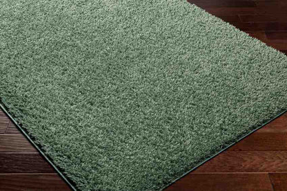 Charon Shag Dark Green Area Rug