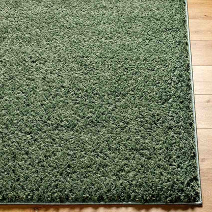 Charon Shag Dark Green Area Rug