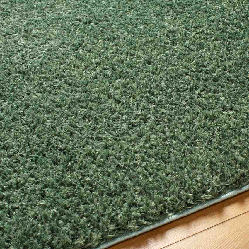 Charon Shag Dark Green Area Rug
