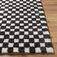 Donnisha Modern Light Silver/Black Area Rug