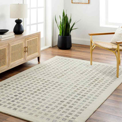 Virgie Modern Light Gray/Cream Area Rug