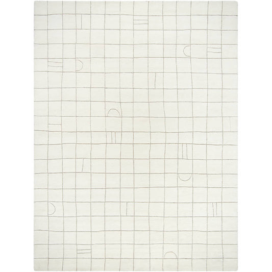 Leshawn Modern Light Silver Area Rug