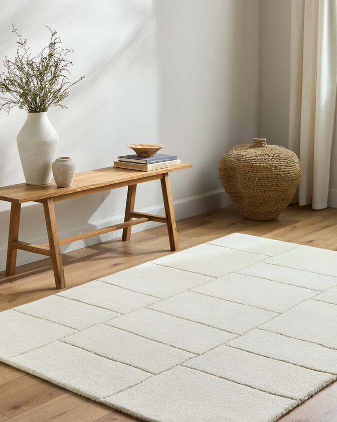Benzion Modern Off-White Area Rug