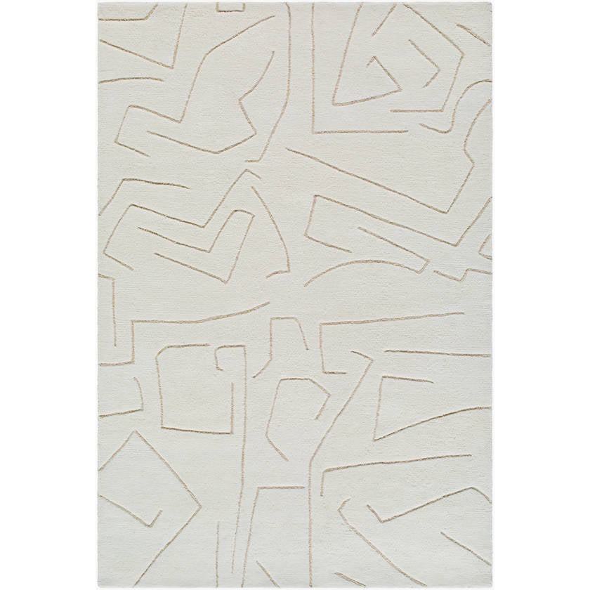 Jillienne Modern White Area Rug