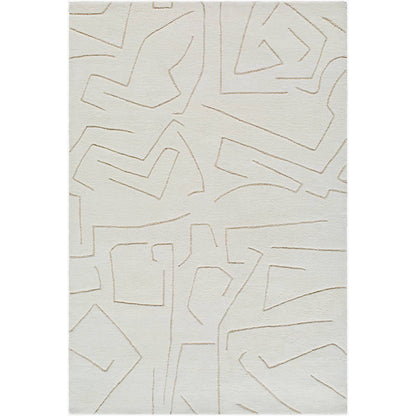 Jillienne Modern White Area Rug