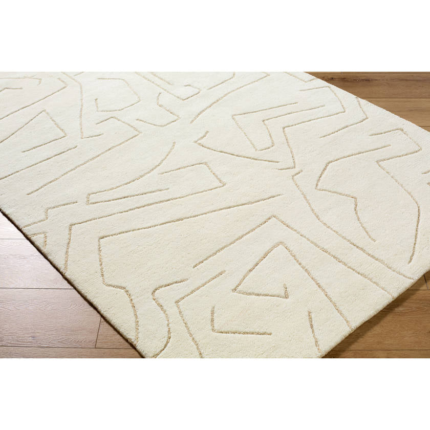 Jillienne Modern White Area Rug