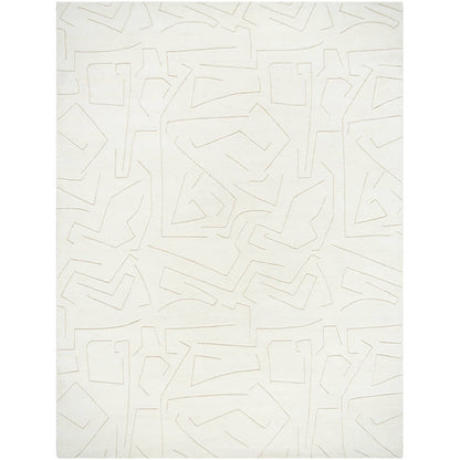 Jillienne Modern White Area Rug