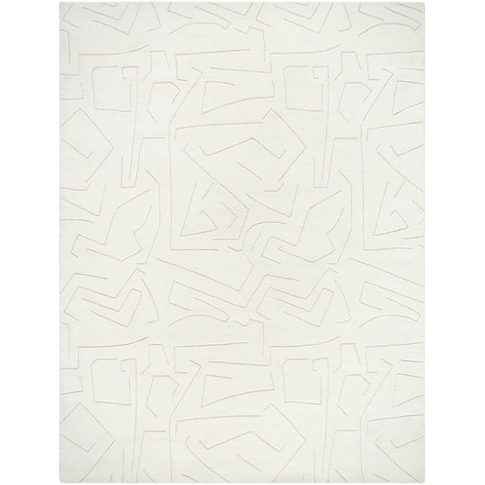 Jillienne Modern White Area Rug
