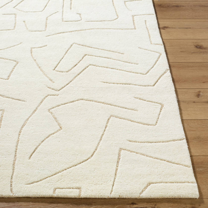 Jillienne Modern White Area Rug