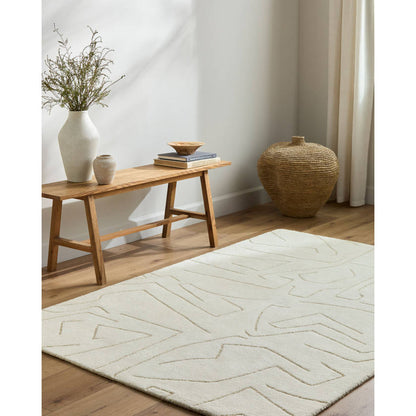 Jillienne Modern White Area Rug