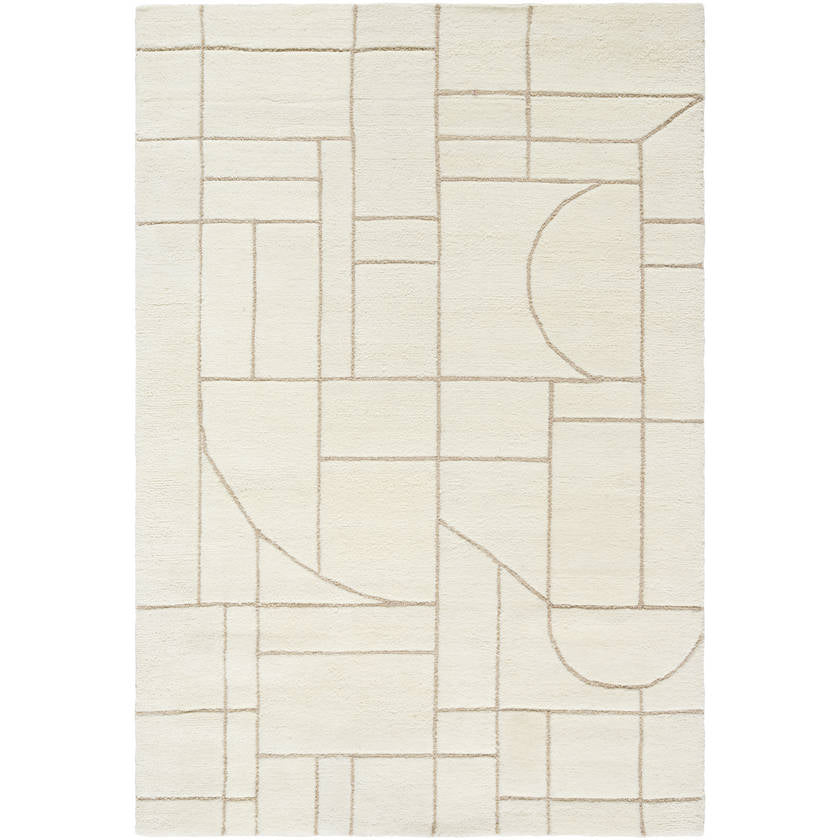 Benard Modern Off-White/Ash Area Rug