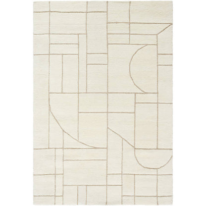 Benard Modern Off-White/Ash Area Rug