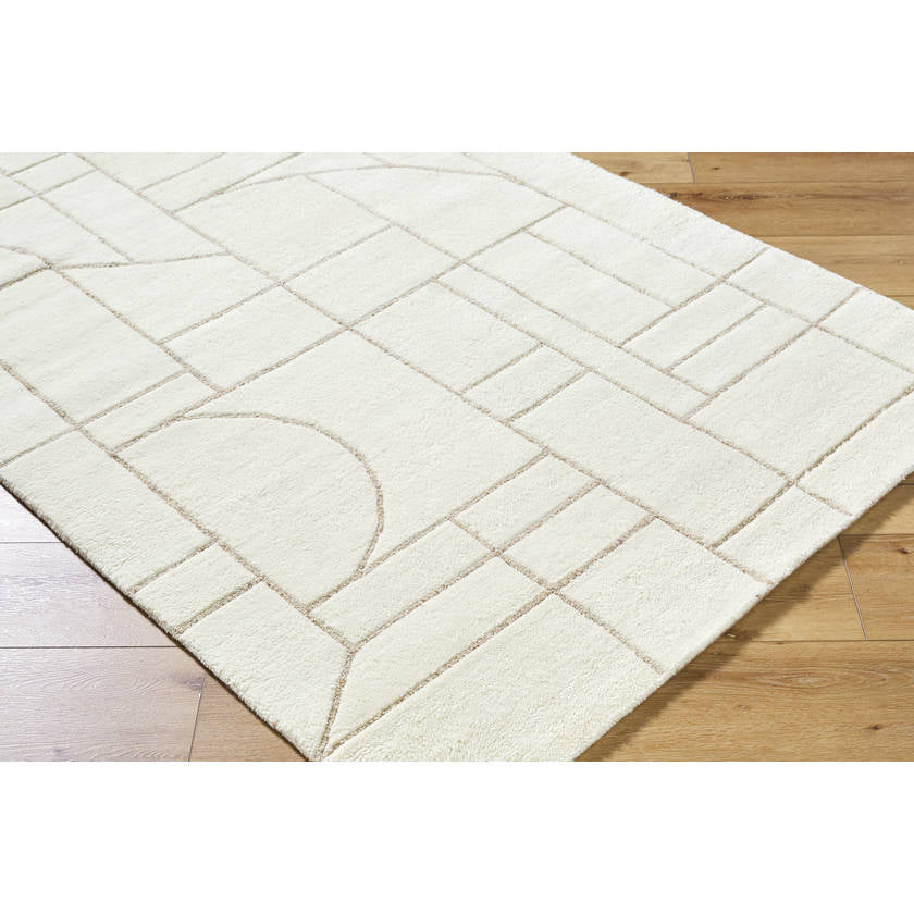 Benard Modern Off-White/Ash Area Rug