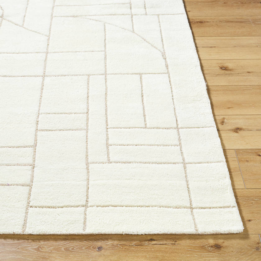 Benard Modern Off-White/Ash Area Rug