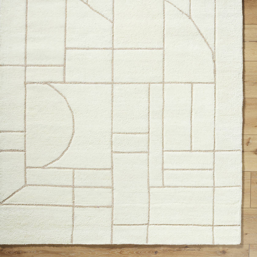 Benard Modern Off-White/Ash Area Rug