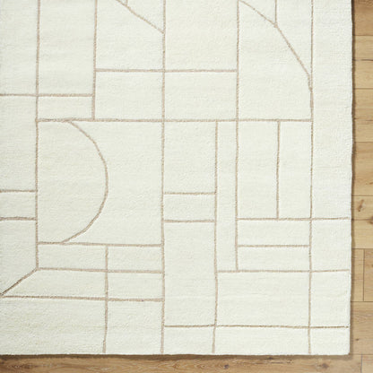 Benard Modern Off-White/Ash Area Rug