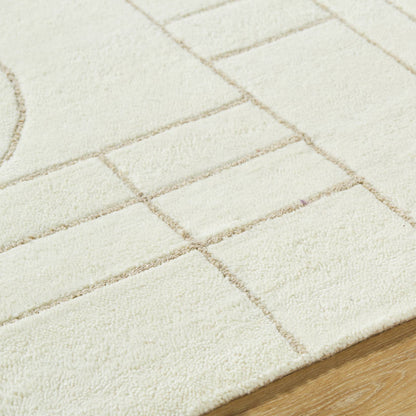 Benard Modern Off-White/Ash Area Rug