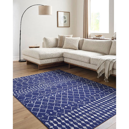 Olburgen Global Dark Blue/Charcoal Area Rug