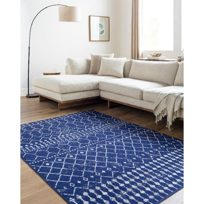 Olburgen Global Dark Blue/Charcoal Area Rug