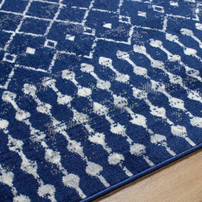Olburgen Global Dark Blue/Charcoal Area Rug