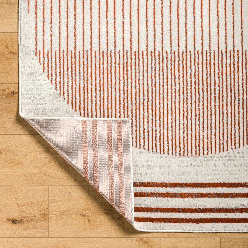 Neerbosch Modern Burnt Orange Area Rug
