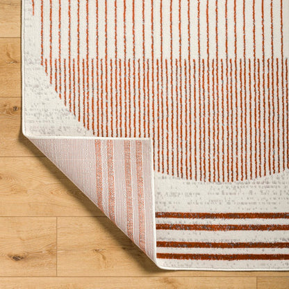 Neerbosch Modern Burnt Orange Area Rug