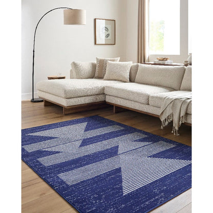 Plasmolen Modern Dark Blue Area Rug