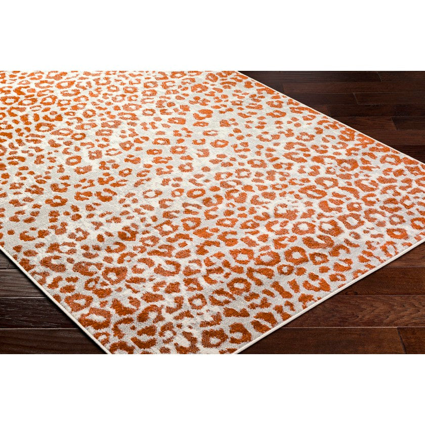 Pol Modern Burnt Orange Area Rug