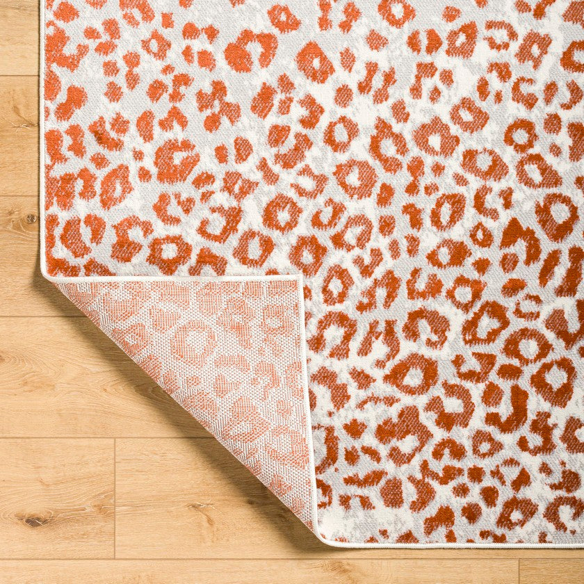 Pol Modern Burnt Orange Area Rug