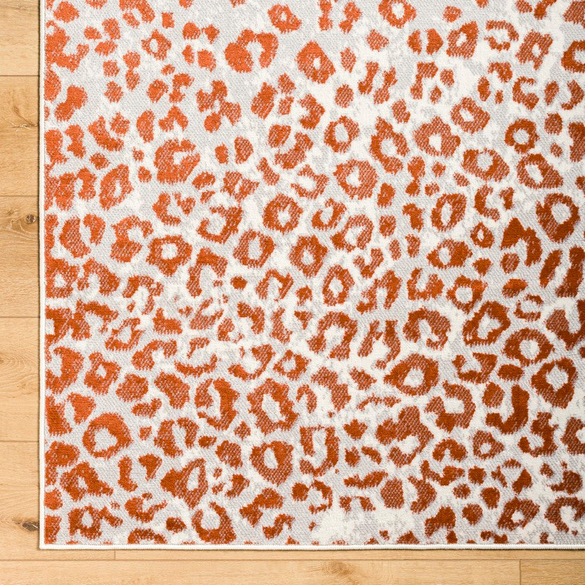 Pol Modern Burnt Orange Area Rug