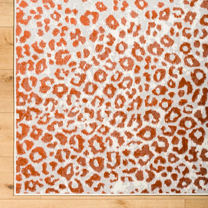 Pol Modern Burnt Orange Area Rug