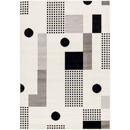 Yasemin Modern Black Area Rug