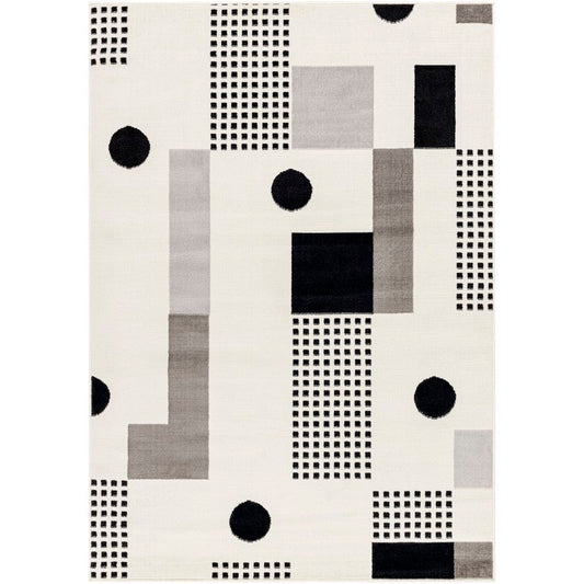 Yasemin Modern Black Area Rug
