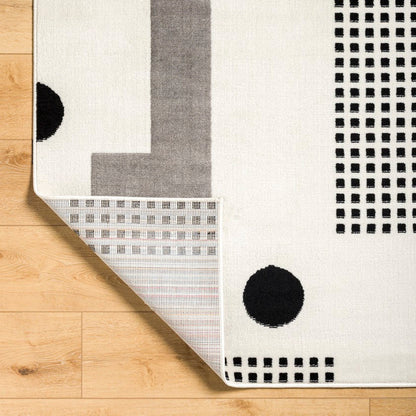 Yasemin Modern Black Area Rug