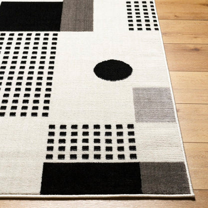 Yasemin Modern Black Area Rug